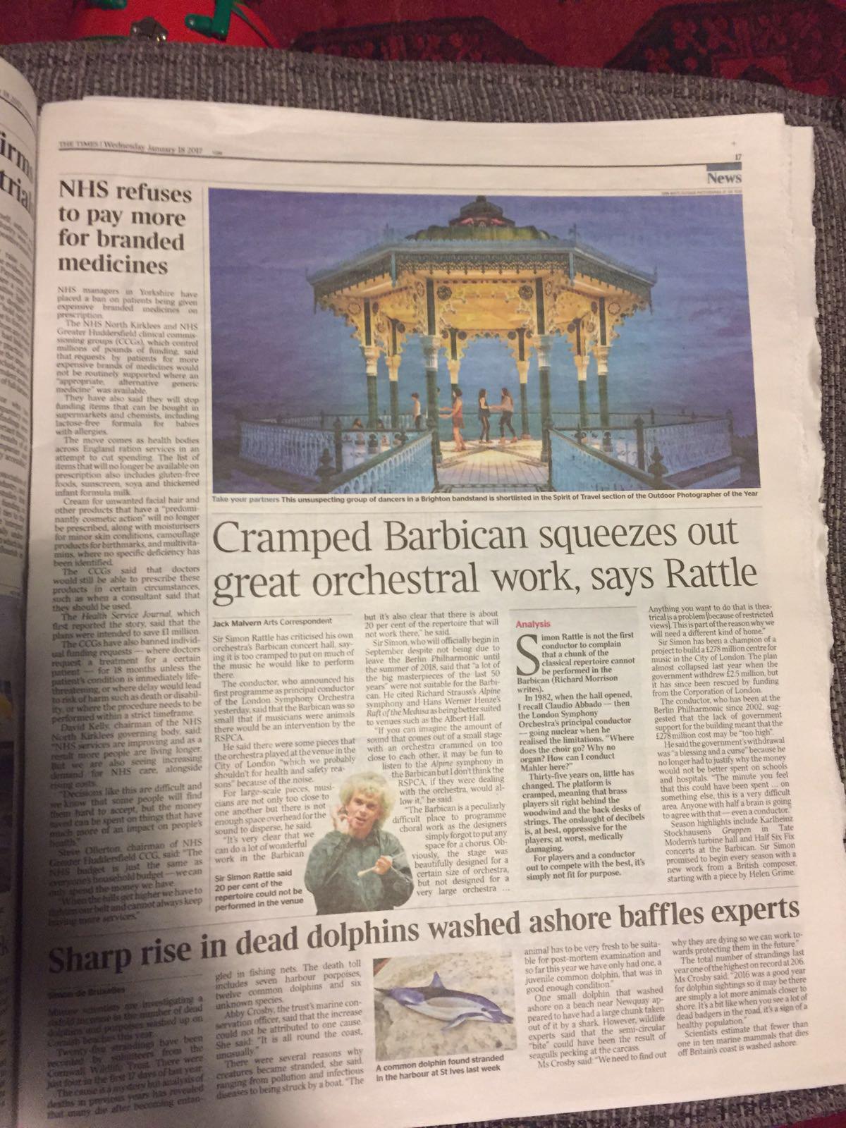 Brighton Bandstand - in the Times